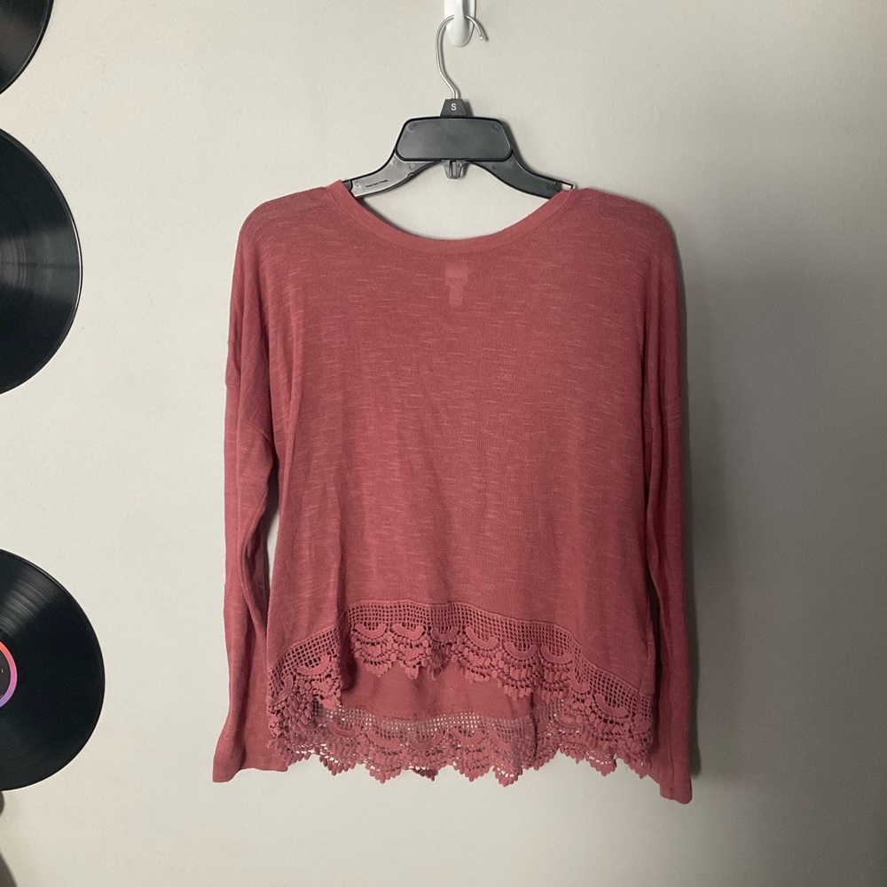 BONGO long sleeve top size L(juniors) pink